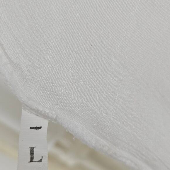 VIVID IMPORTERS WHITE CROCHET FRINGE COVER-UP CARDIGAN – SIZE L – BOHO STYLE - Picture 5 of 13